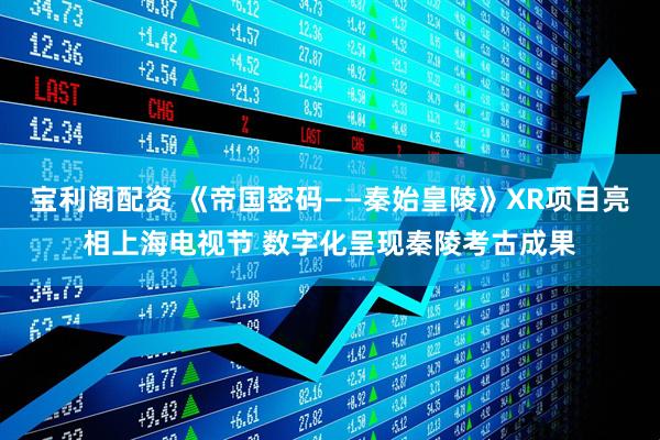 宝利阁配资 《帝国密码——秦始皇陵》XR项目亮相上海电视节 数字化呈现秦陵考古成果
